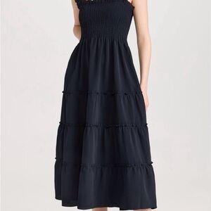 Hill House “Ellie” dress in crepe black XXS